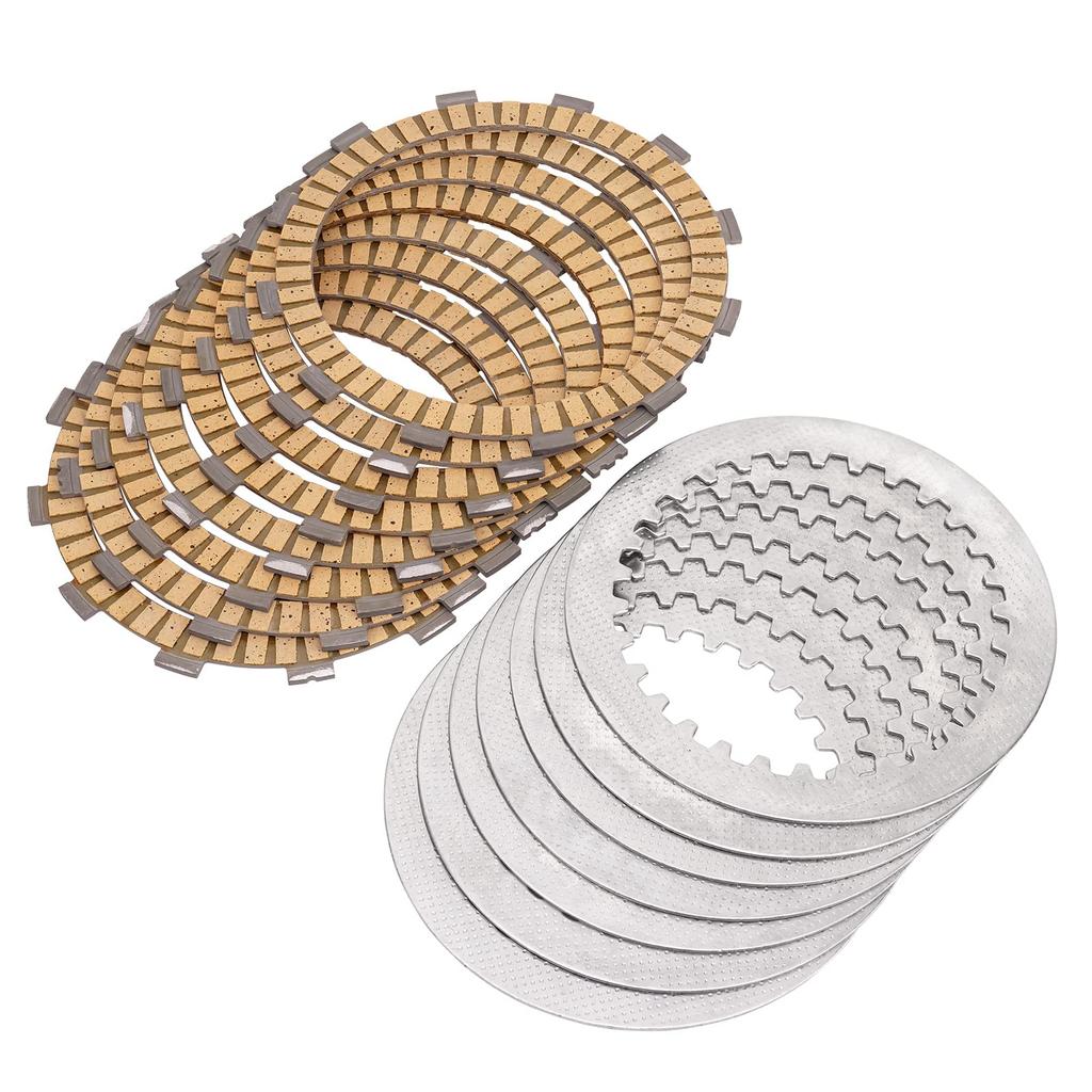 AHL 15pcs Motorcycle Clutch Plate Clutch Friction Plate Kit 22U-16321-00-00 Application: Yamaha XV1000 Virago
