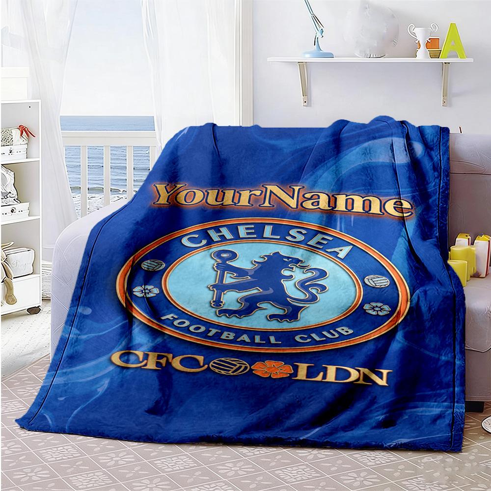 Chelsea Personalized Name Blanket Cozy Personalized Blanket Comfortable for Home Decor Office Chair Picnics Bed All-Season Use