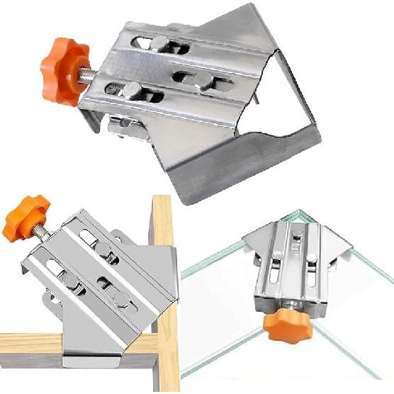 Quick Right Angle Fixing Clip BL-TL247, Multipurpose Stainless Steel 90 Degree Corner Clamp, Right Angle Clamp with Adjustable Swing Corner, For