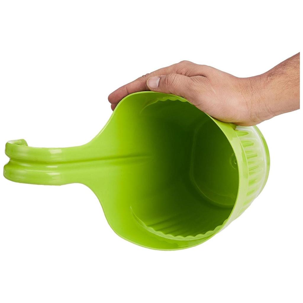 100% Frischkunststoff Hängeampel | Hängende/Häkende Blumentöpfe für Haus, Terrasse, Balkon Gartendekoration (Mehrfarben) | 6,8 Zoll (8er-Satz