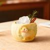 Silicone Mold for DIY Cat-Embossed Succulent Planters