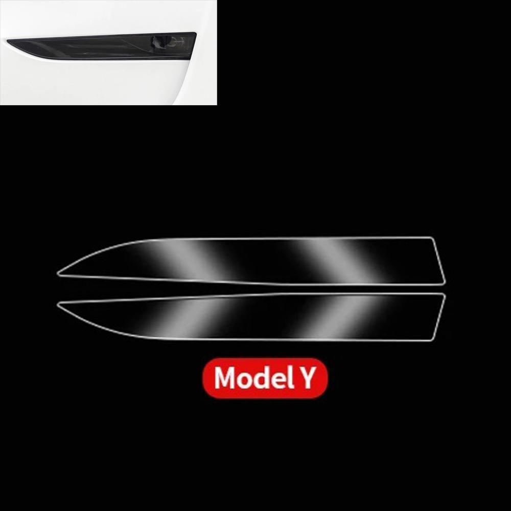 TPU Car Headlight Taillight Foglight Protective Film For Tesla Model Y 3 HD Anti-Scratch Lens Cover Durable Anti-Fingerprint