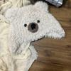 Cartoon Bear Plush Hat Adjustable Headwear Unisex Fashion Warm Lovely Hat for Adults and Kids