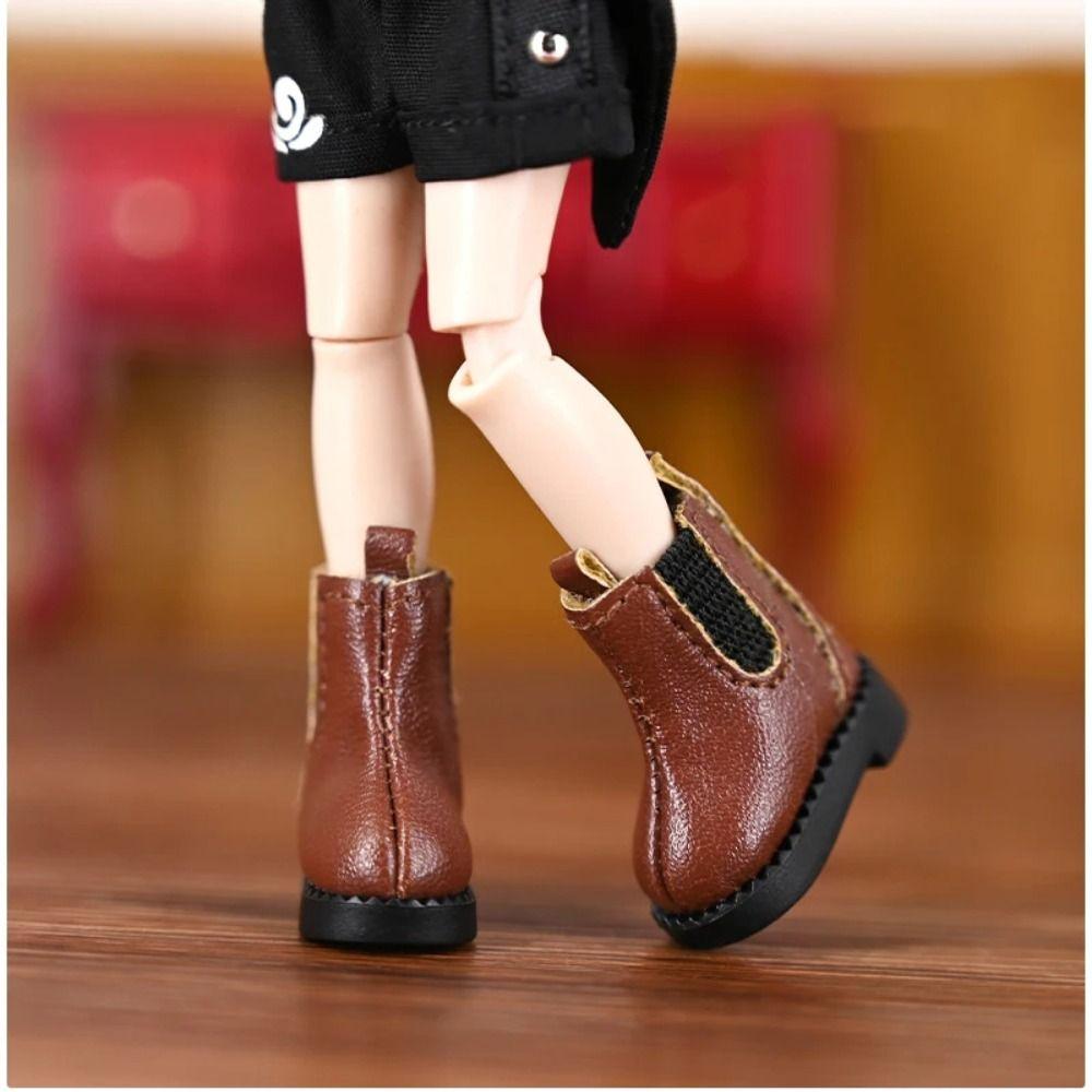 1pair Pretend Play Doll Leather Shoes Boots Casual Shoes Obitsu 11 Doll Shoes  Holala Gcs