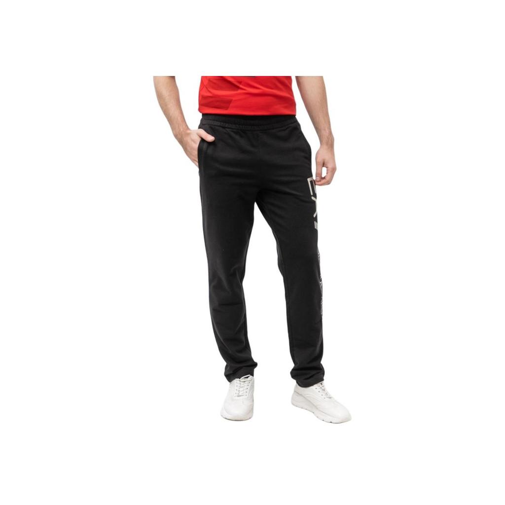 Emporio Armani Ss22 Solid Color Letter Print Sweatpants Men Bottoms Black 8NPPC2-PJ05Z-1205