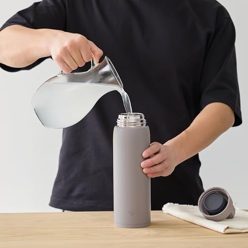 Zojirushi Water Bottle Stainless Steel Mug Large Capacity 1.0L [Recommended for Exercise] Handle Screw Dishwasher Safe Seamless 2 Care Points Mineral