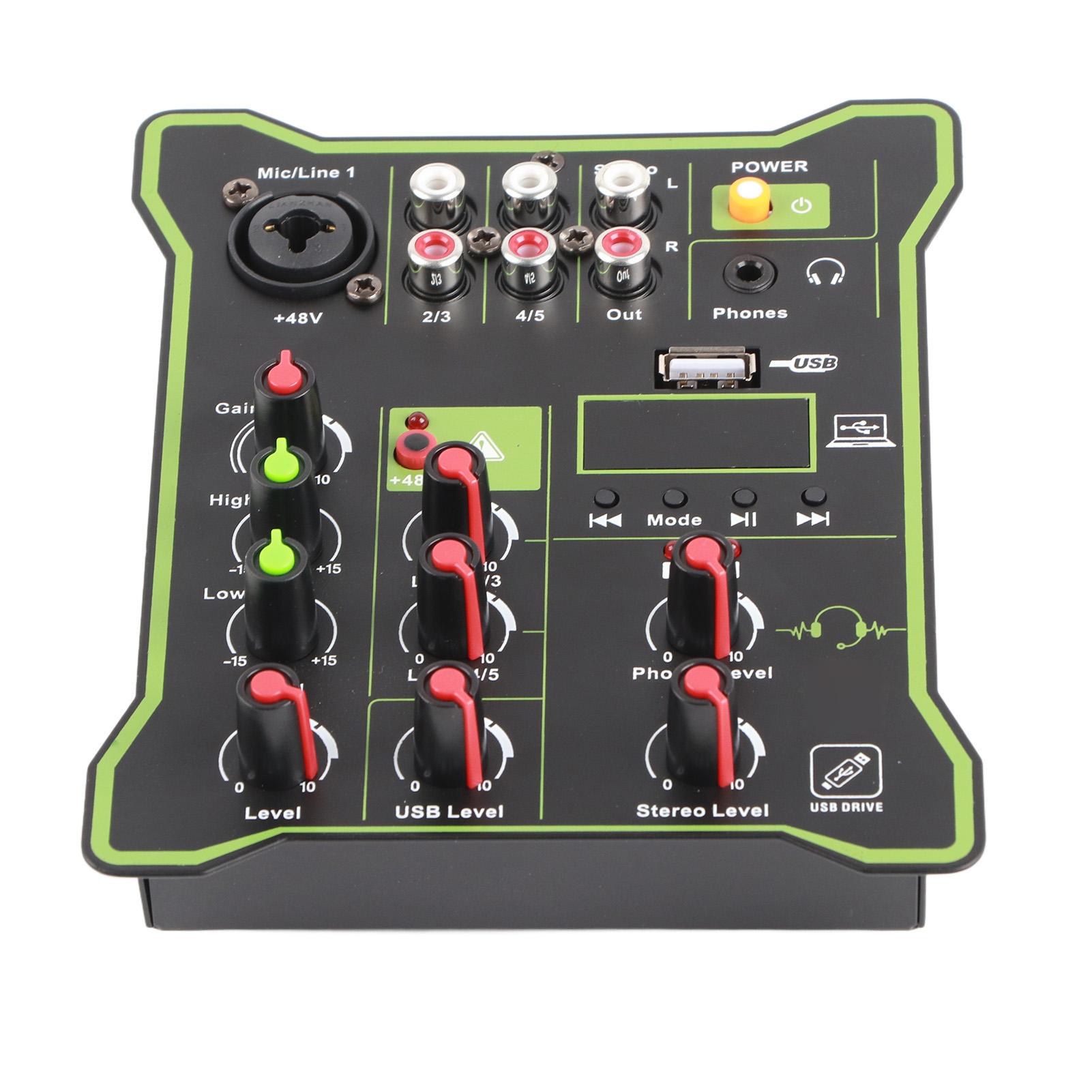 

Портативный микшерный пульт Быстрый отклик Хорошая настройка Точный расчет 5-канальный микшер