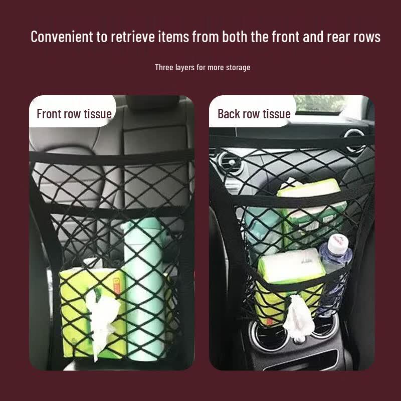 Universal Car Front Seat Storage & Child Barrier Net