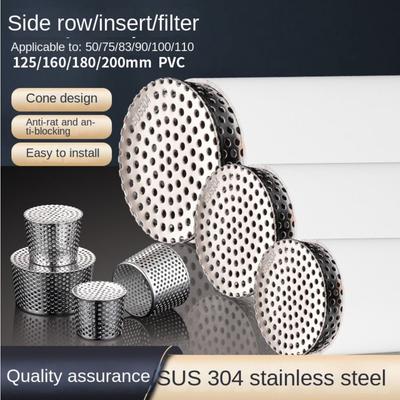 Stainless Steel Rooftop Floor Drain Cover Circular Shape Anti Rodent Balcony Floor Drains Anti-Clog Displacement