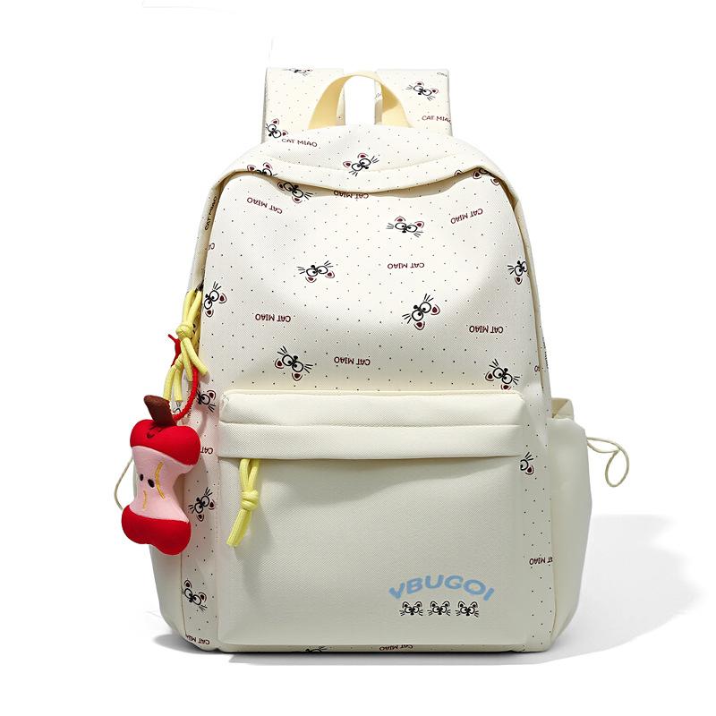 Schoolbag Cartoon Printing Travel Lightweight High-value Girls Schoolbag Large Capacity Ins Niche Non-collision Backpack