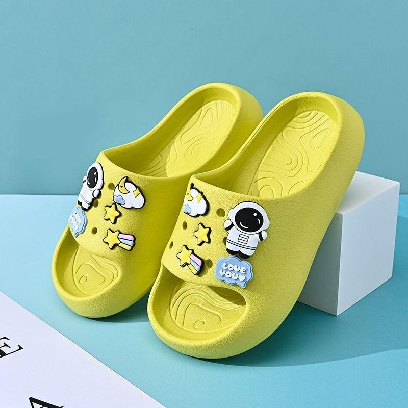 Slippers Casual Summer For Kids Astronaut And Cartoon Designs Soft Eva Breathable Non Slip Footwear