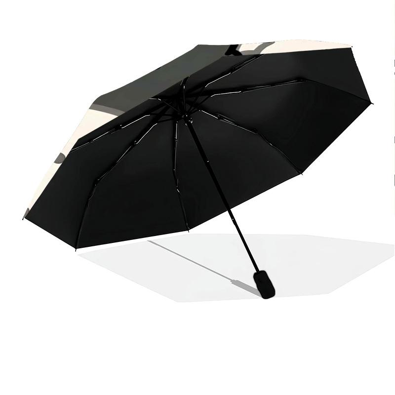 1 PC chow Automatic Folding Umbrella - Cartoon Pattern, Portable & Foldable Design with 8 Ribs, Christmas Birthday Gifts