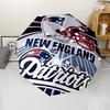 Patriot Logo Print Automatic Umbrella, 8 Rib Iron Frame, Plastic Handle, Suitable for Outdoor Travel &Daily , Ideal Gift
