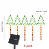 Solar-Powered Christmas Tree Lawn Light - Waterproof Ground Plug for Festive Decor