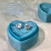 S silver needle full of diamonds zircon sunflower stud earrings women's light luxury niche high-end earrings super flash snowflake earrings