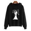 2025 spring and autumn new Halloween European and American pattern printing hooded long-sleeved street sweater woman