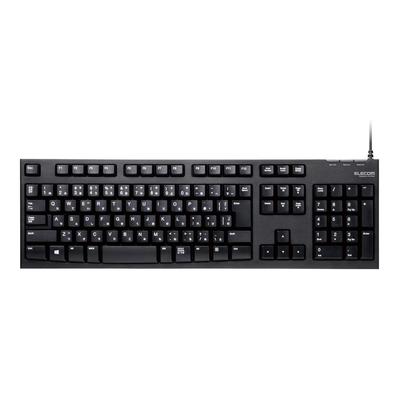 Teclado ELECOM com fio de membrana 10 milhões de vezes durável preto TK-FCM062BK