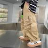 Jungen Cargohose Kinder Vintage Streetwear Gerade Hose Kinder Frühling Herbst Locker Weitbeinige Hose Teenager Freizeitkleidung