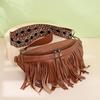 Summer European and American Retro Fringed Pleated Chest Bag for Girls, Small Bags