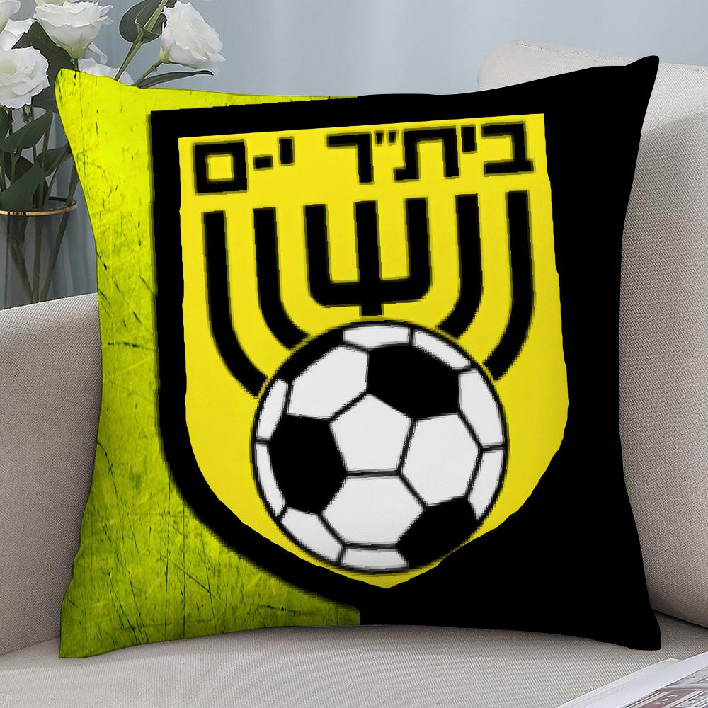 B-Beitar J-JerusalemS Pillow Case Short Plush Pillow Covers Sofa Decorative Gift Home Double-sided Printing Cushion Cover