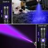 DARKBEAM UV Flashlight, 365nm & 395nm Black Light, Rechargeable USB Wood's Lamp, Ultraviolet Black Light LED, Portable - Pet Cat Urine, Stains, Resin