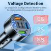 Car Charger Fast Charging 100W 3 USB 2PD Port Adapter with Digital Display Power and Start System Charger Electrical Devices