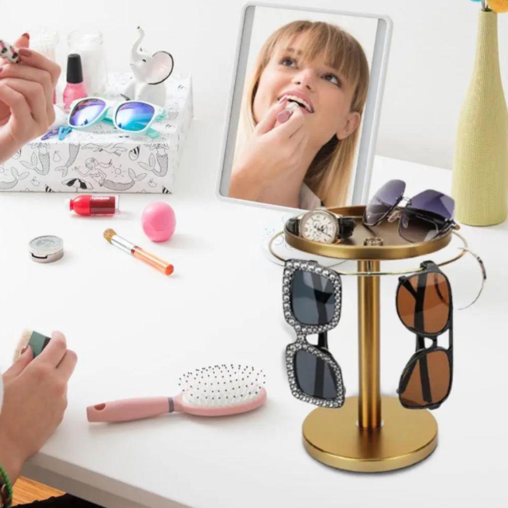 Stainless Steel Eyewear Display Metal Organizers Sunglasses Holder Tabletop Decor