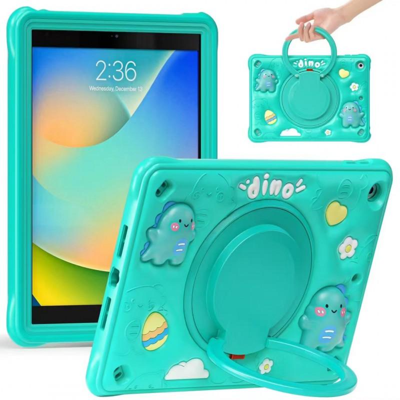 360 Rotating Stand Silicone Case IPad 10.2 2019-2021 Cute Bear Handheld Protective Cover