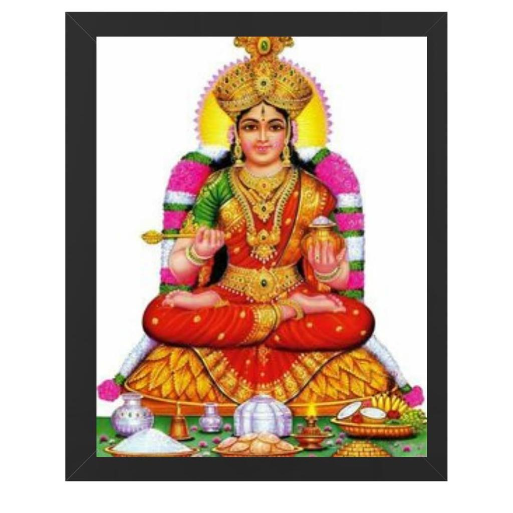 Hinduistický náboženský design Šivy a Maa Annapurny Déví, nástěnné umění, malba v rámu pro domácí dekoraci a jako dárek, tradiční chrámové umělecké dílo