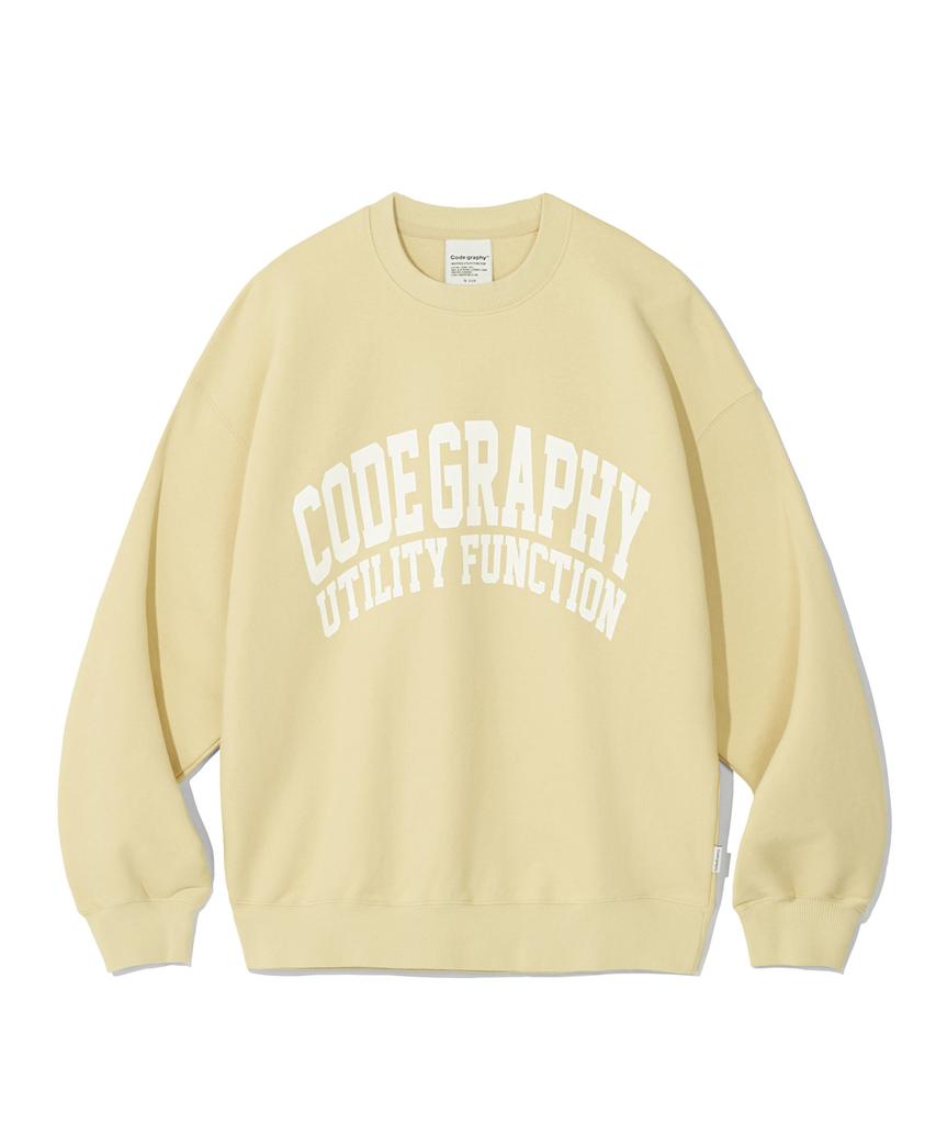 CGP Utility Function Oversized Sweatshirt_Light Yellow