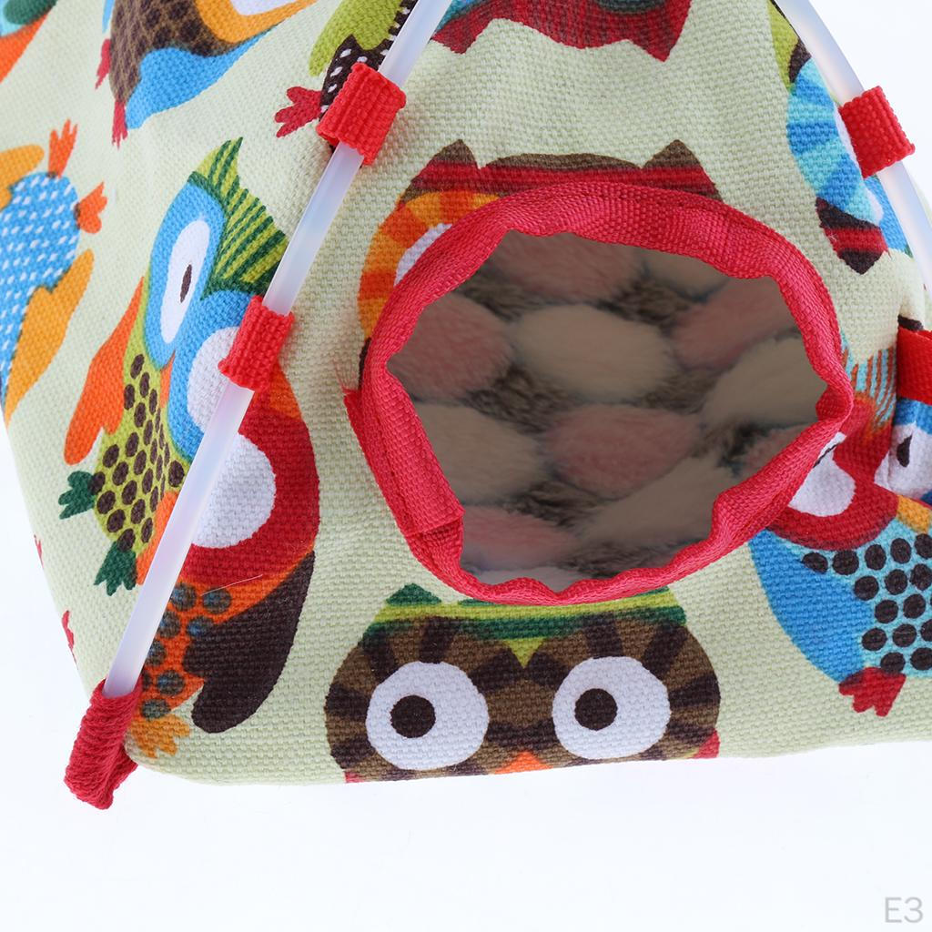 , Parrot Habitat Cave Hanging Tent, Cage Decor for Small Animals