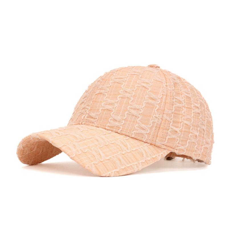 Baseball Cap Women's Pleated Hat Spring Summer Sunshade Cap