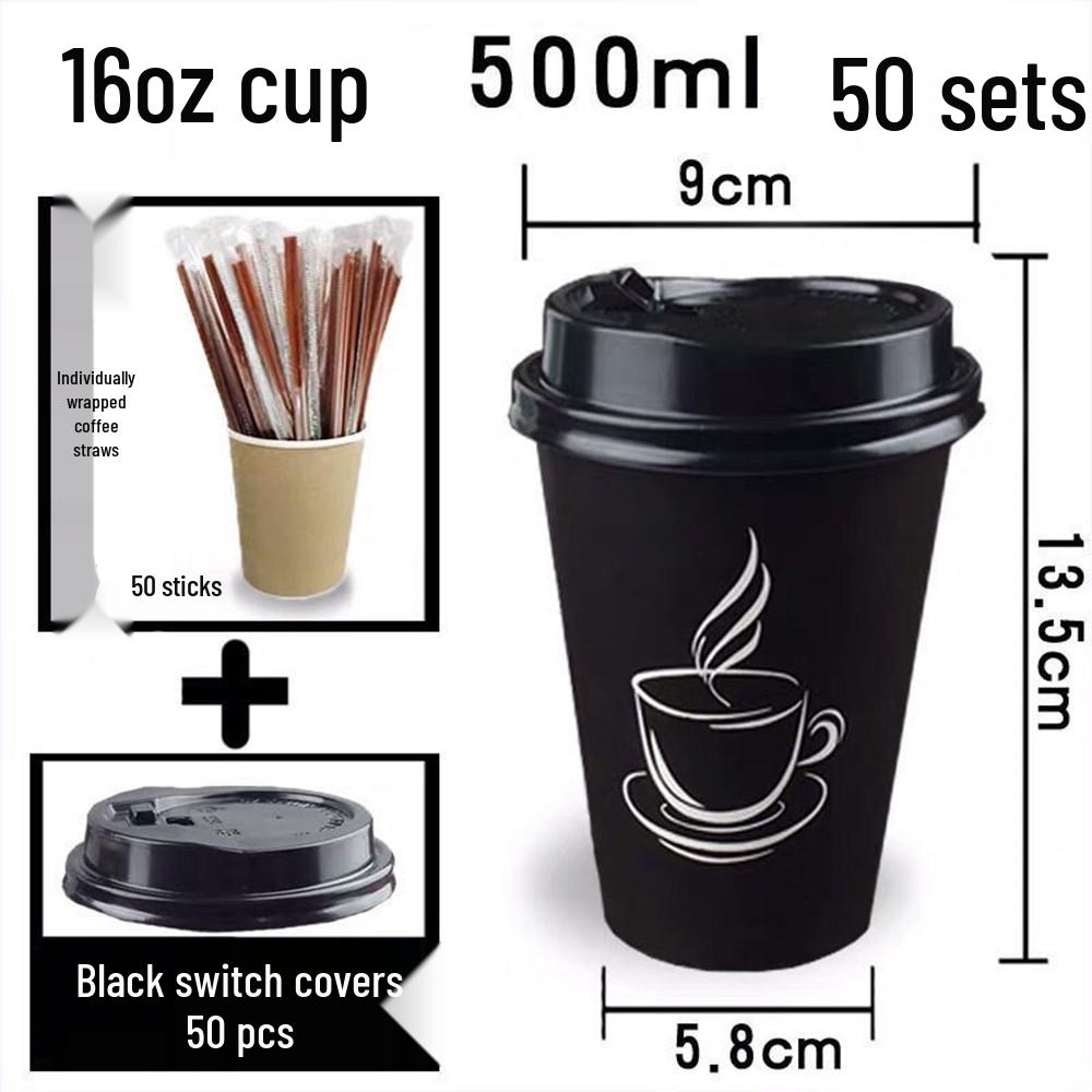

Heat-Resistant Thick Paper Cup with Lid for Hot Drinks