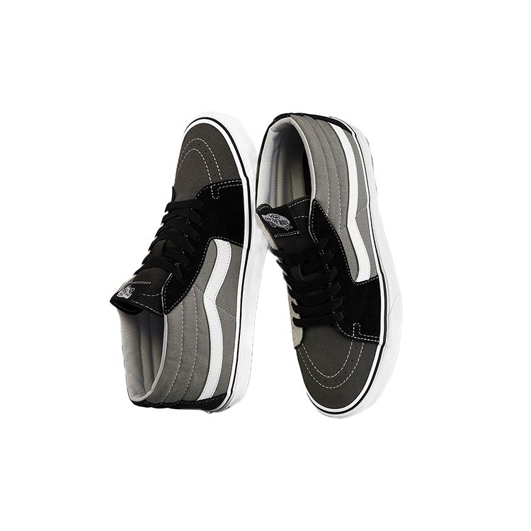 Vans Sk8 Comfortable Retro Casual Mid-Top Skate Shoes Unisex Sneakers Black White Gray VN0A3WM32PD