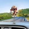 Decor Animal Balans 2D Acril Decor Maimuță cu Arc Iepure Desene Animate Ornament Bord Mașină pentru Decor Birou Acasă