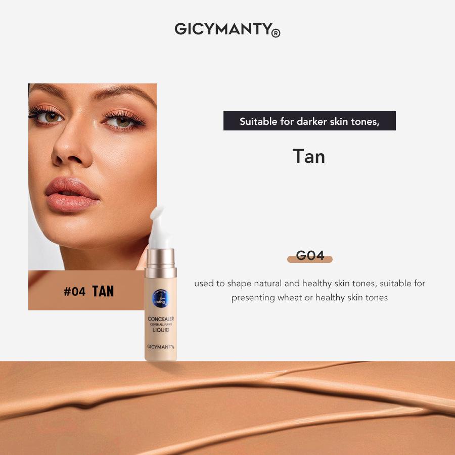 

GICYMANTY Matte Hydrating Concealer: Lightweight, Long-lasting, Waterproof Foundation for Overseas Markets