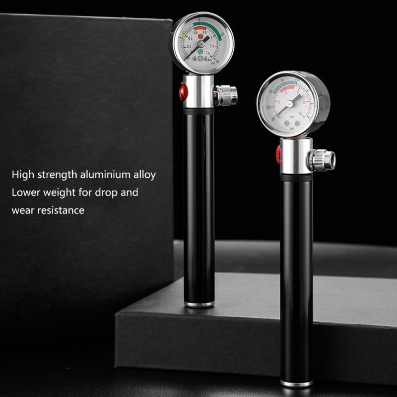 Bicycles Tire Air Pumps Mini Bike Hand Pump with Pressure Gauge, Bicycles Tire Pump Tyre Inflation Foot Pump Bikes Pump