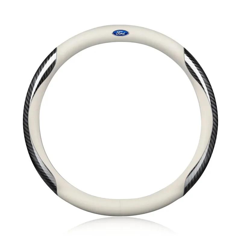 

2025 Hot For Ford New Steering Wheel Cover Anti Slip Steer Wheel Protector Breathable Steering Cover For Ford Fiesta Mondeo Fusi