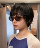 Tukyubeu Retro Cat-Eye Oval Sunglasses(Leopard)