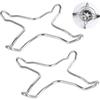 2pcs/Set Stainless Steel Gas Stove Support Stand Trivet Design Iron Material Camping Iron Stove Ring Universal