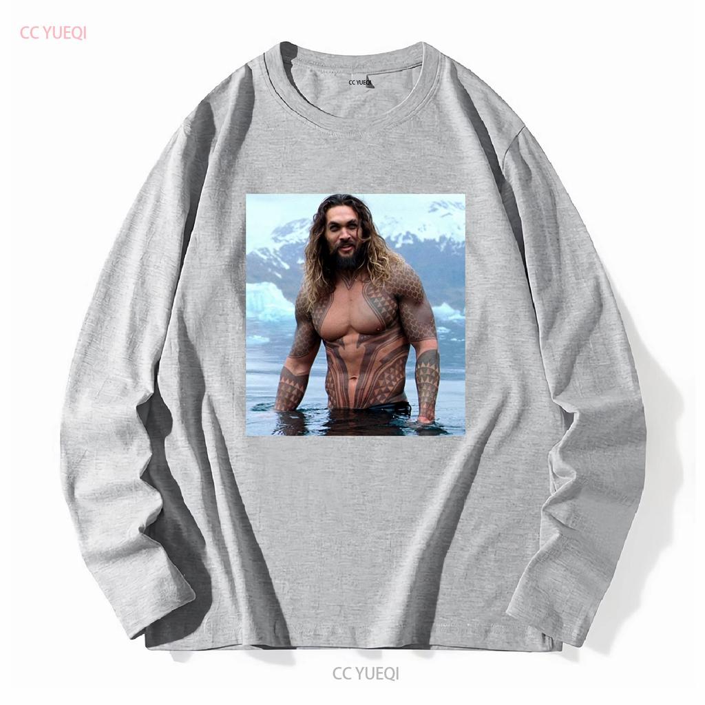 HOT Jason Momoa Classic T Shirt Size S 5XL Best Vintage Washed Comfortable Stretched Soft Streetwear Slightly Fashion