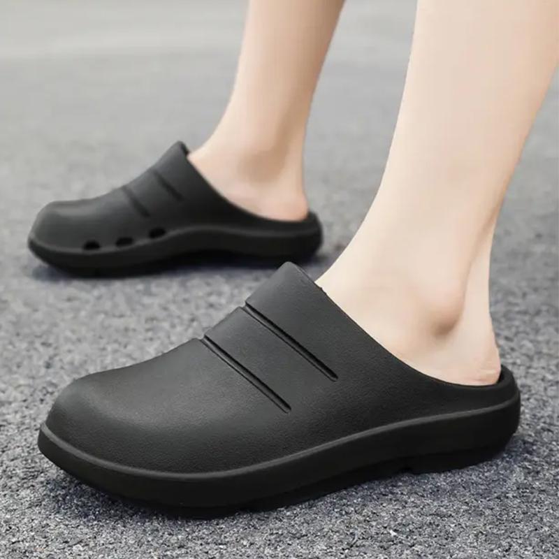 Fashion Men Slippers Couples Garden Clog Women Water Proof Chef Shoe Comfortable Sandal Slippers For Pet Workers Outdoor Fishing Shoes