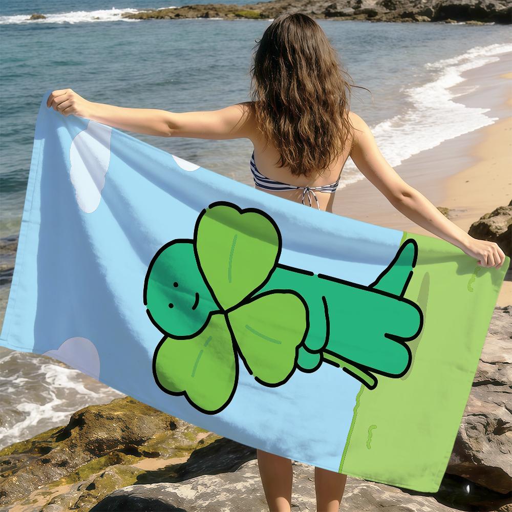 cute funny cartoon art j-Joguman Dinosaur soft Dry Beach Towels Trip Towel swim Summer Holiday Vacation bathing Pool Camp Gift