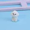Micro Landscape Cute Golden Retriever Resin Dog Ornament for Desktop or Car Decor.