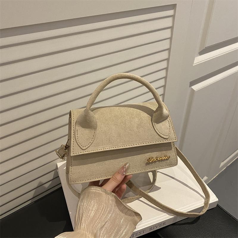 French fashion simple casual high-end shoulder messenger bag women's 2025 four seasons new fashion versatile small square bag
