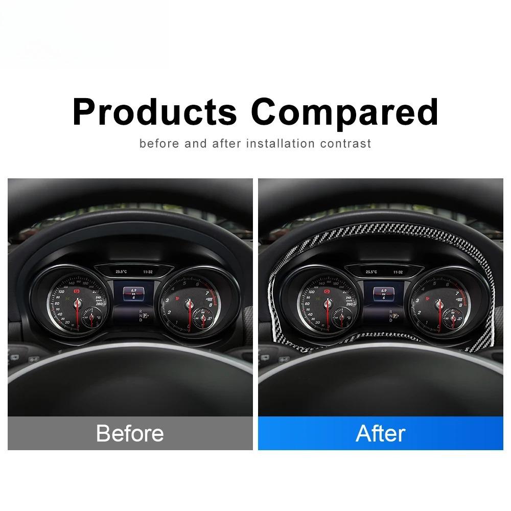 For Mercedes Benz CLA GLA A Class ,Car Center Console Dashboard Navigation Screen Protector Film Carbon Fiber Sticker Cover Trim
