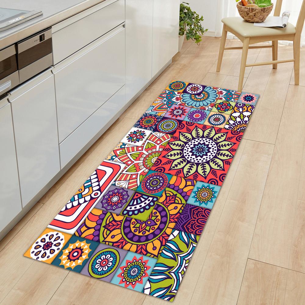 Non-Slip Kitchen Carpets For Living Room Long Area Rug Kitchen Floor Mat Carpets Bathroom Entrance Door Mat Home Decor Alfombra