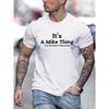 Mike THING Men'S Casual Neck Short Sleeve Tee for Summer, Plus Size