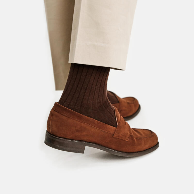 Men s Solid Medium Lip Brown 5-Piece Set Man (245~285mm)