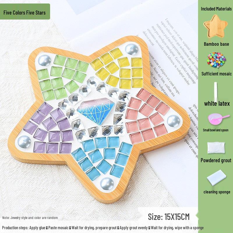 DIY Mosaic Coaster Kit for Kids: Creative Father's Day Craft